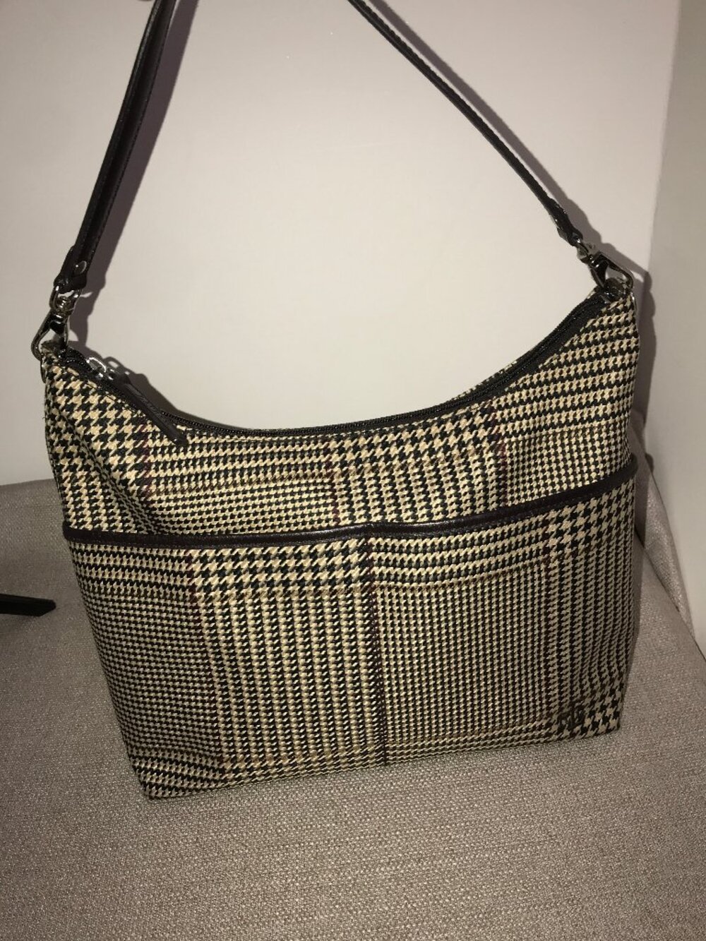 Lauren Ralph Lauren Houndstooth Hobo Bag